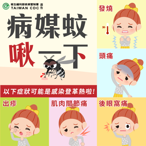 病媒蚊啾一下症狀