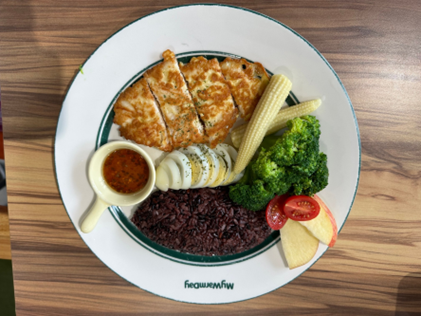 紫米時蔬嫩雞飯