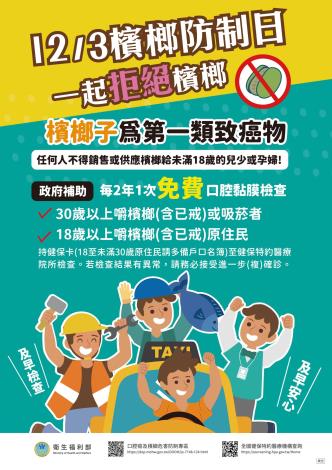 平面_123檳榔防制日拒檳海報