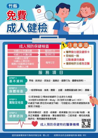 114成人健檢海報