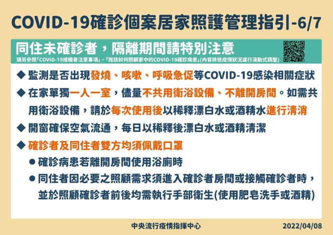 COVID-19確診個案居家照護管理指引-7-6